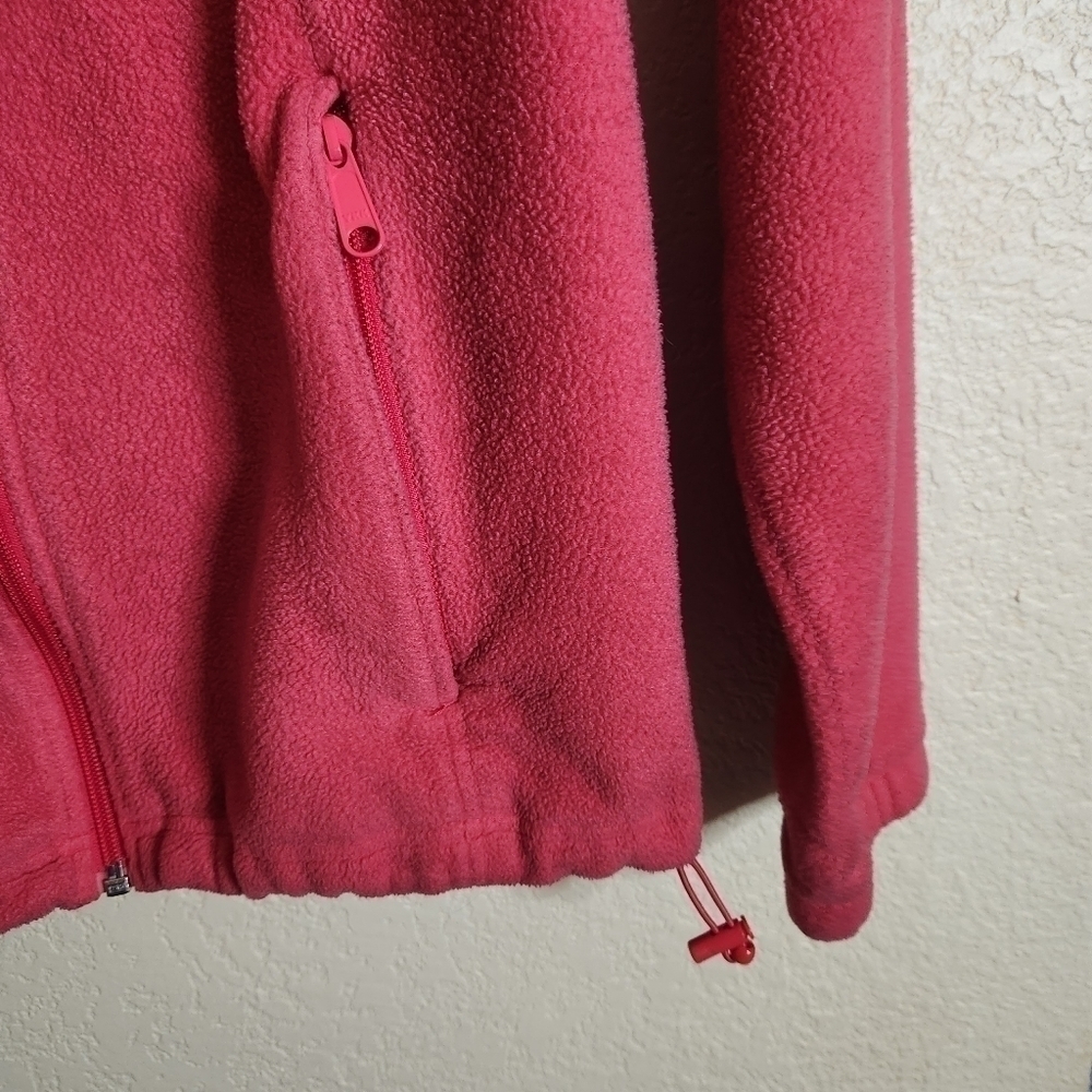 Womens Columbia Fleece Coral Pink Jacket sz Medium - Picture 5 of 5